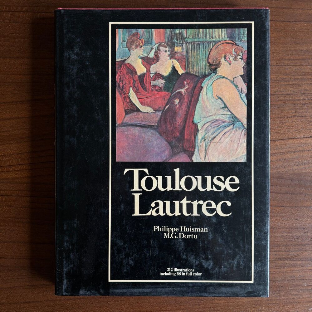 Vintage Philippe Huisman TOULOUSE LAUTREC Art Coffee Table Book